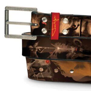 Jon Wye "Zombies in the Wild" Designer Belt Signed by Jon Wye himself!